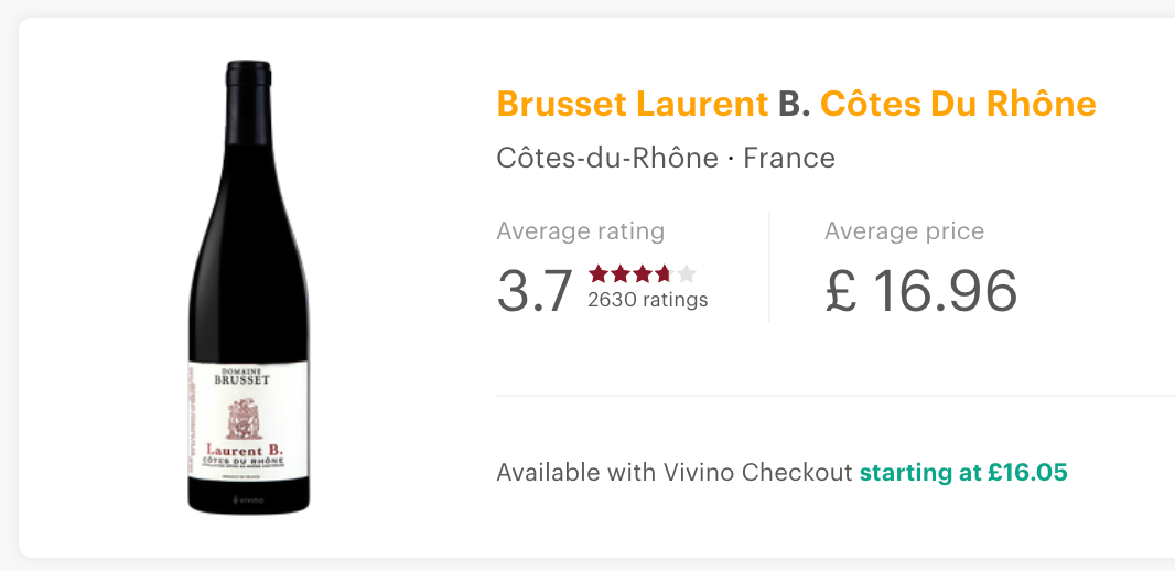 Domaine Brusset Côtes du Rhône 'Cuvée Laurent B' 2022