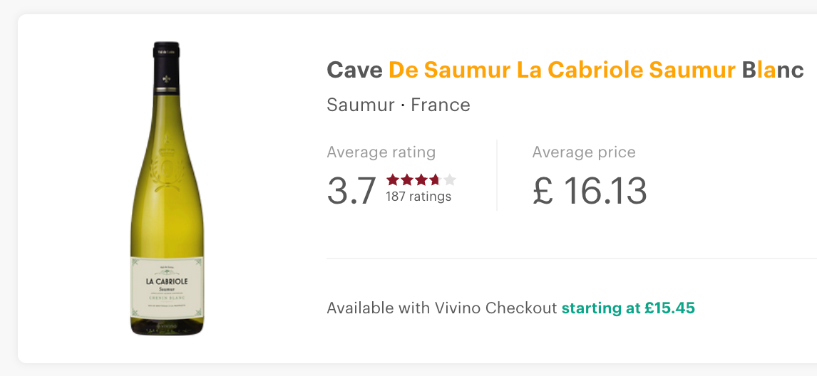 Caves De Saumur Saumur Blanc, La Cabriole 2022