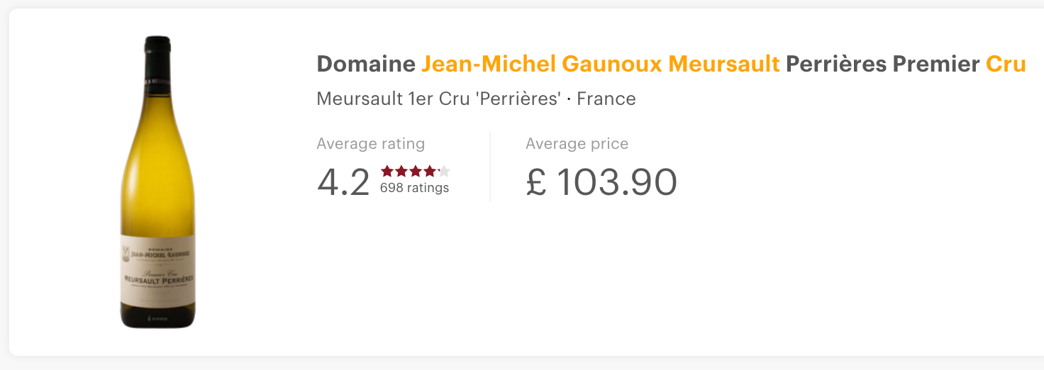 Jean-Michel Gaunoux Meursault 1er Cru 2013