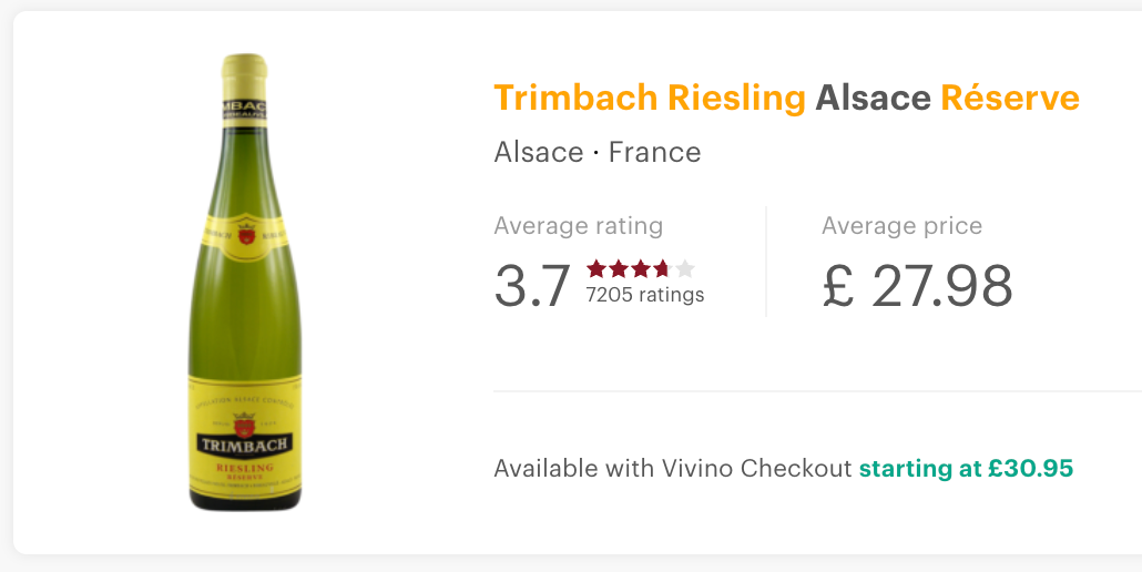 Trimbach Riesling Réserve 2022