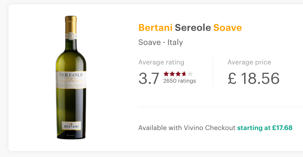 Bertani Soave 'Sereole' 2022