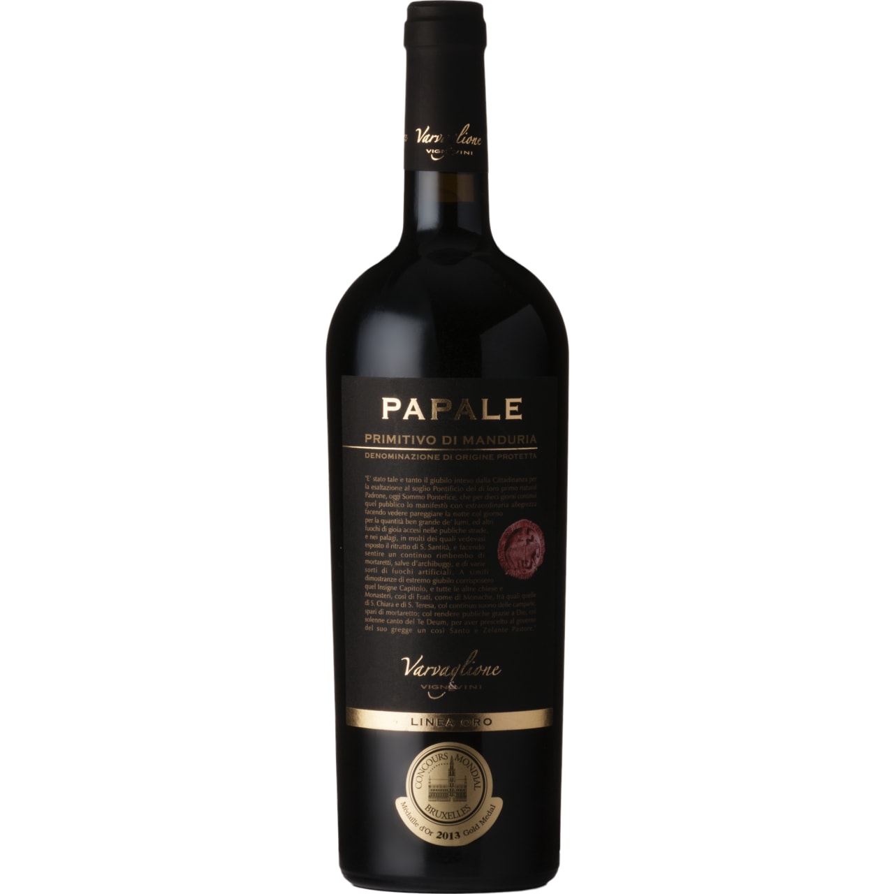 Varvaglione Papale Oro, Primitivo di Manduria 2020