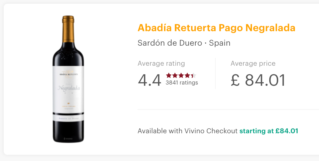 Abadia Retuerta Pago Negralada Tempranillo 2017