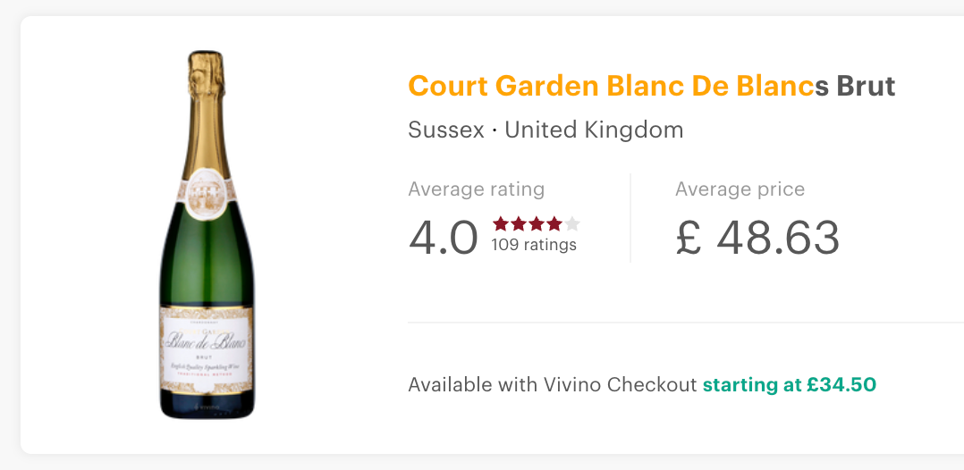 Court Garden Blanc de Blancs 2017