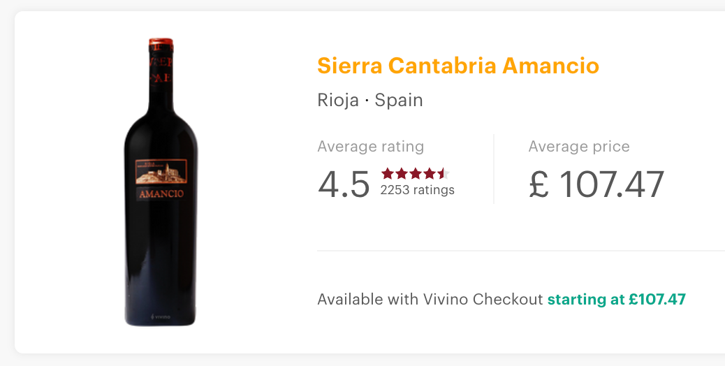 Viñedos Sierra Cantabria Rioja Amancio 2019