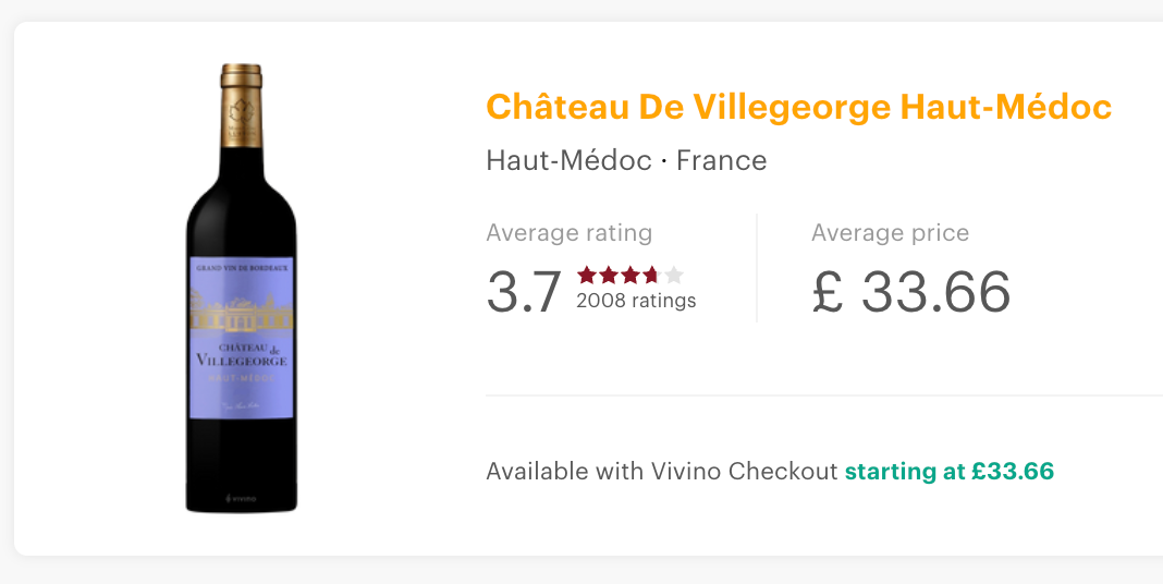 Château de Villegeorge Haut-Médoc 2014