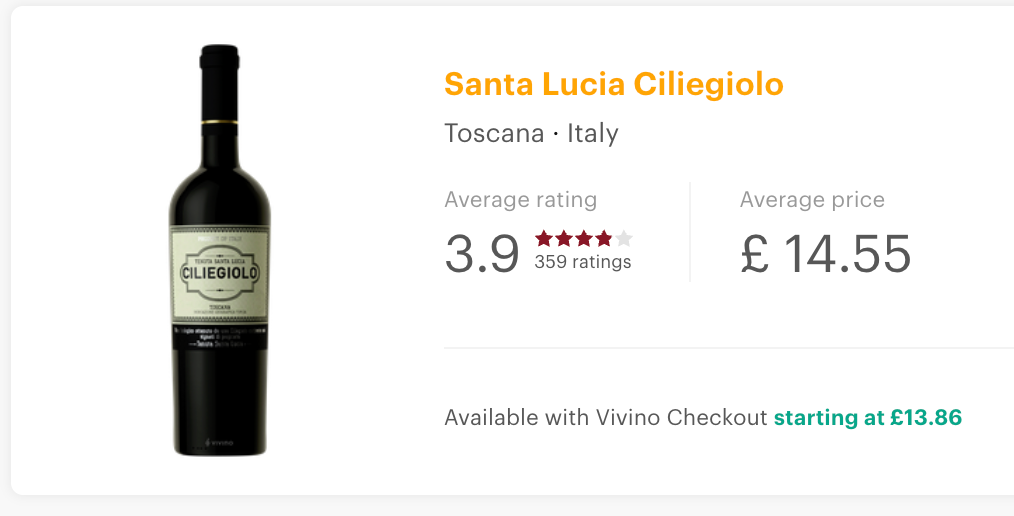 Tenuta Santa Lucia Ciliegiolo Organic 2018