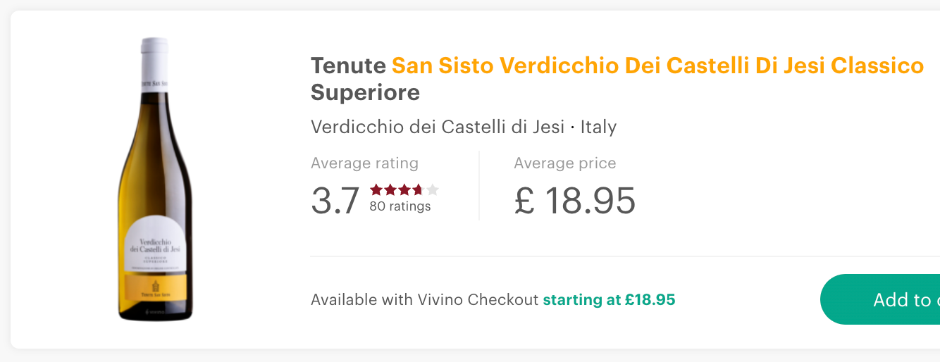 San Sisto Verdicchio dei Castelli di Jesi DOC Classico 2022