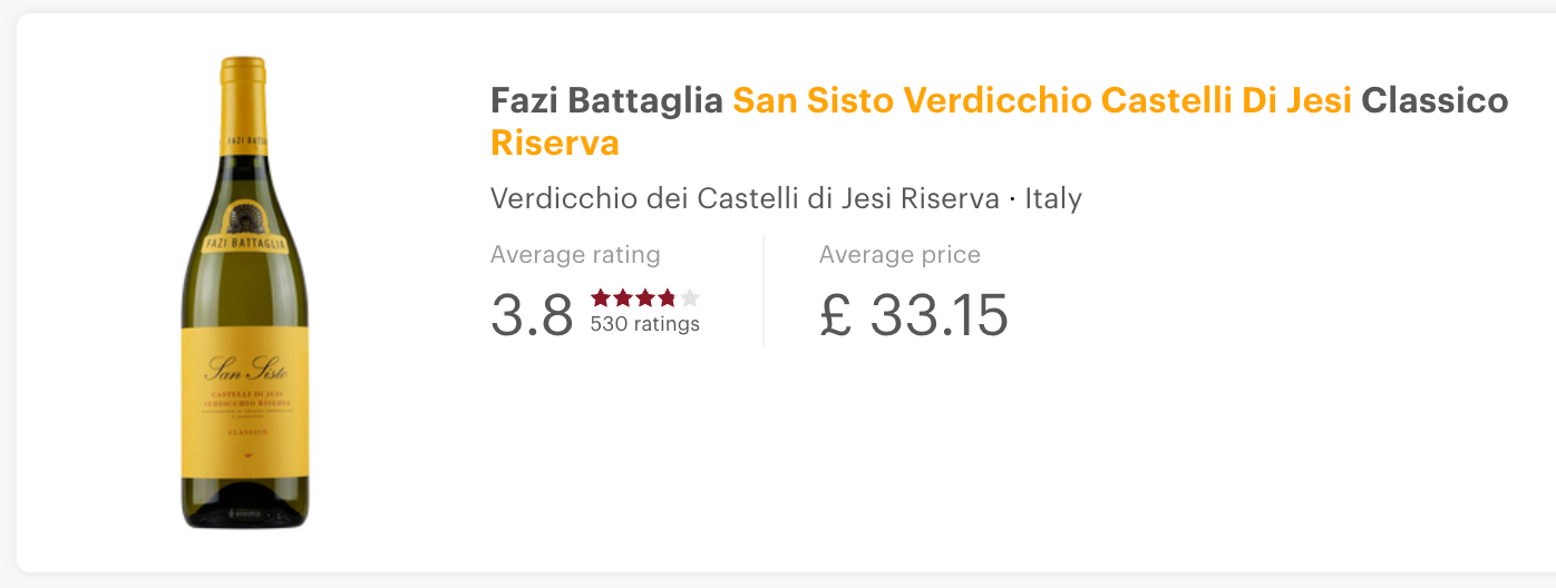 San Sisto San Sisto Castelli di Jesi Verdicchio Riserva 2019