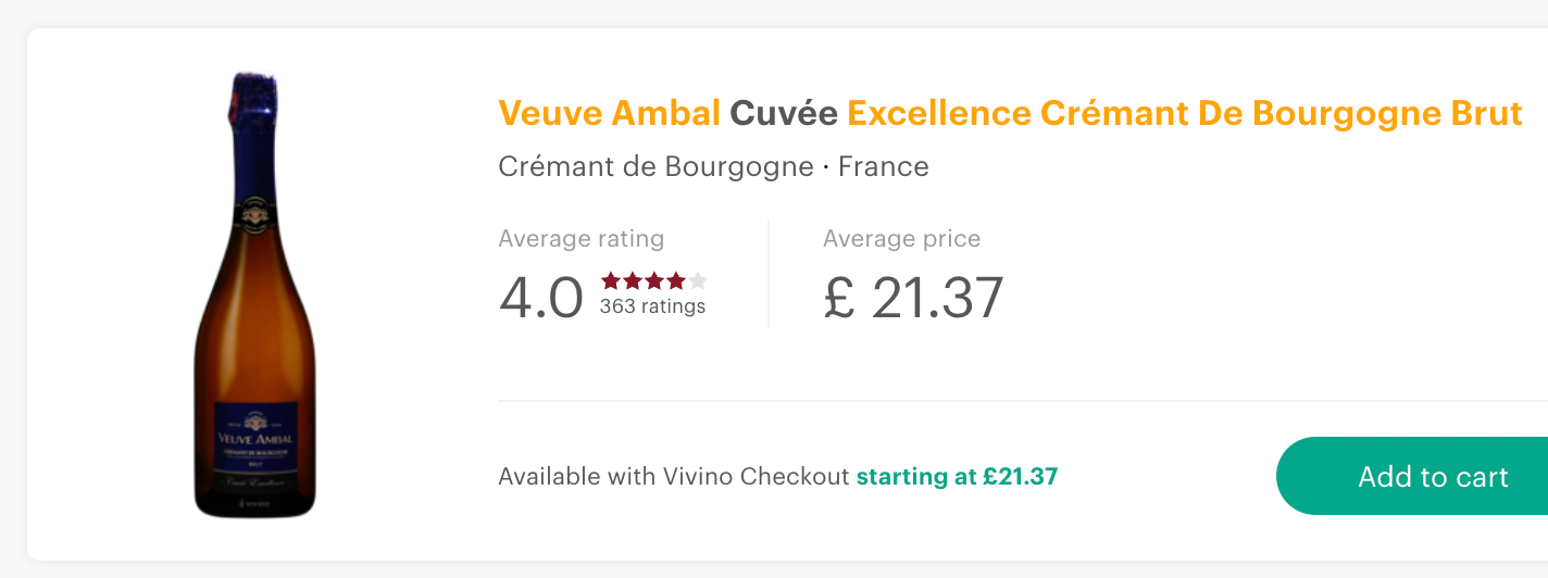 Veuve Ambal Crémant de Bourgogne Excellence Brut NV