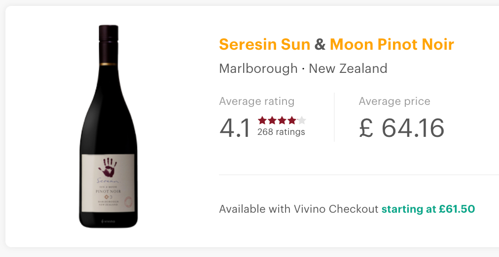 Seresin Estate Sun and Moon Pinot Noir 2015