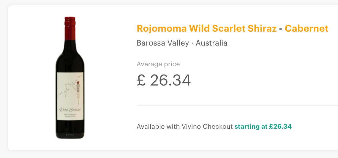 Rojomoma Wild Scarlet Shiraz Cabernet 2018