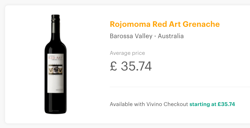 Rojomoma Red Art Grenache 2018