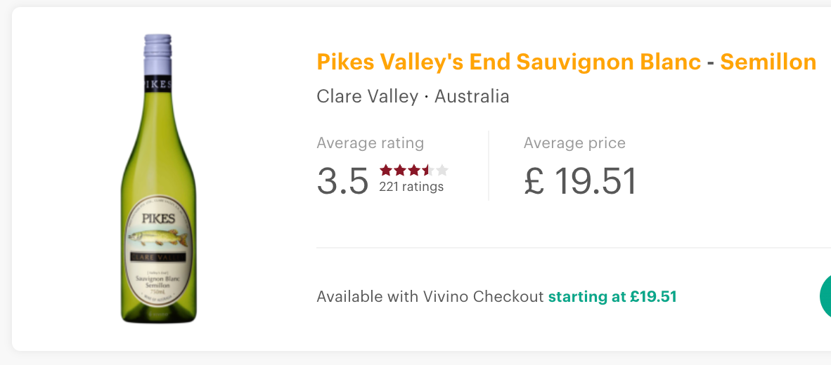 Pikes Valley's End Sauvignon Blanc Semillon 2022