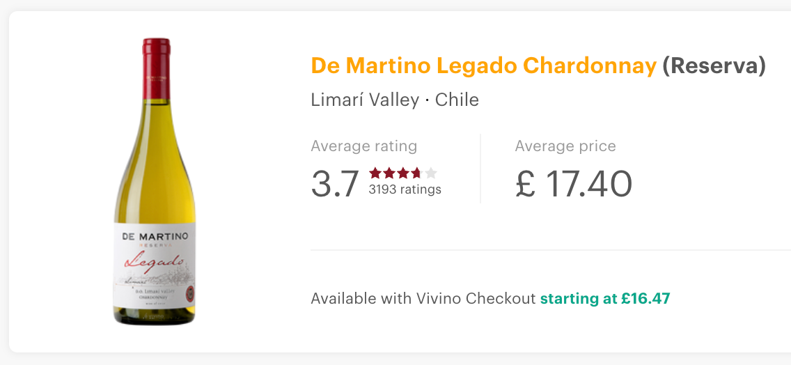 De Martino Legado Chardonnay 2023