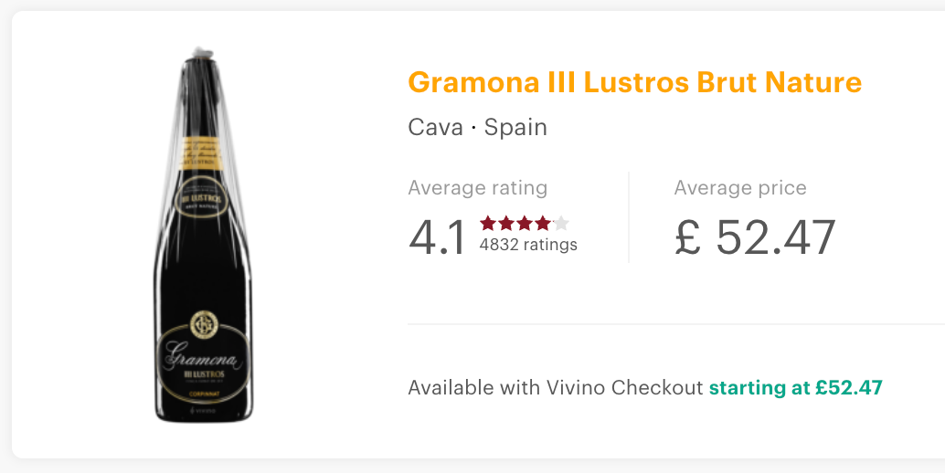 Gramona III Lustros Brut Nature Organic 2015