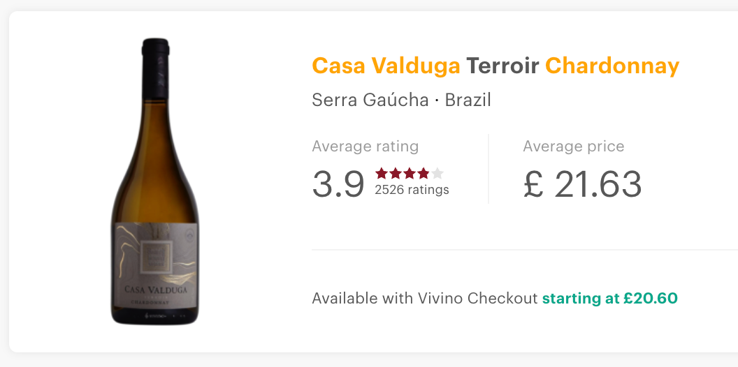 Casa Valduga Terrior Chardonnay 2021