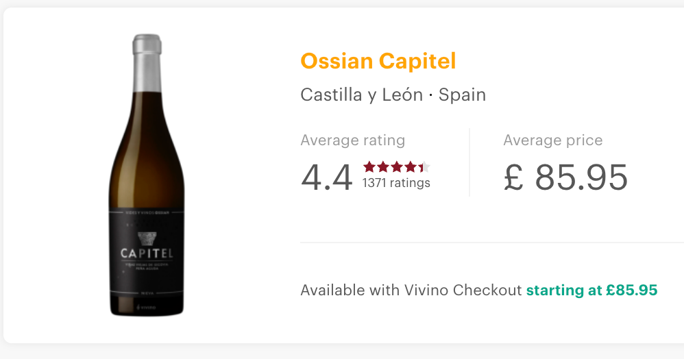 Ossian Vides y Vinos Capitel Organic Verdejo 2019