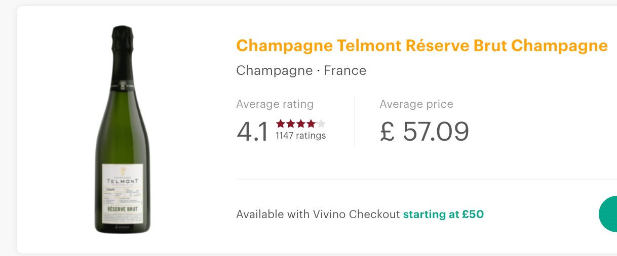 Champagne Telmont Réserve Brut NV