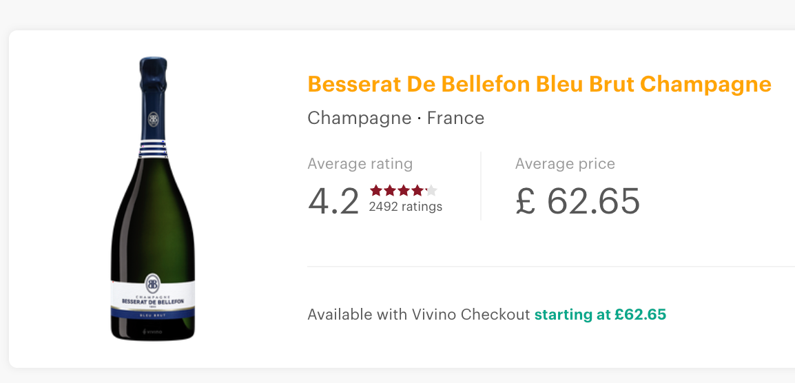 Besserat de Bellefon Champagne Bleu Brut NV