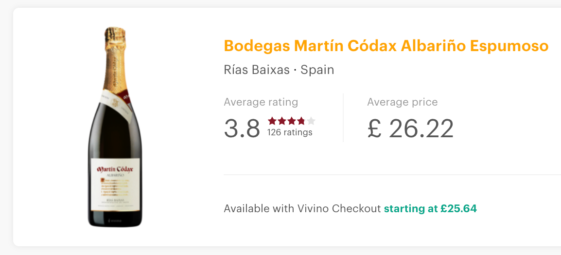 Bodegas Martin Codax Espumoso Albariño NV