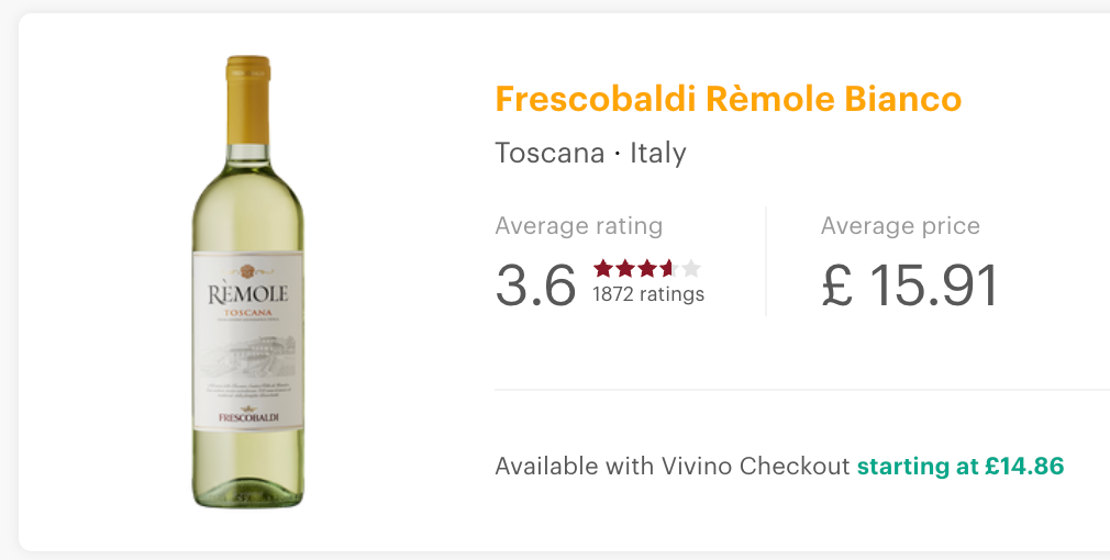 Frescobaldi Rèmole Bianco 2020