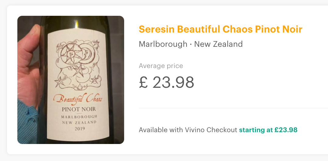 Seresin Estate Beautiful Chaos Pinot Noir 2022