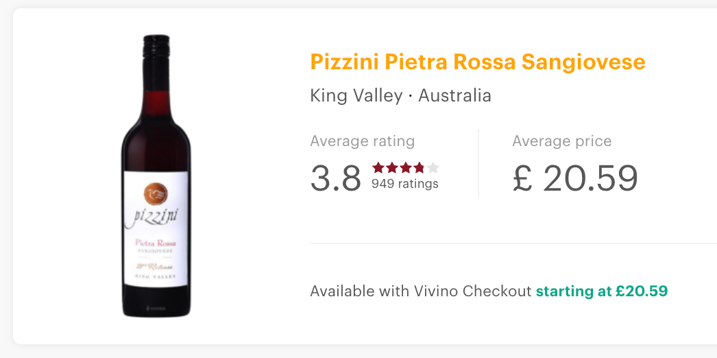 Pizzini Wines Pietra Rossa Sangiovese 2021