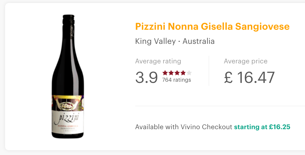 Pizzini Wines Nonna Gisella Sangiovese 2022