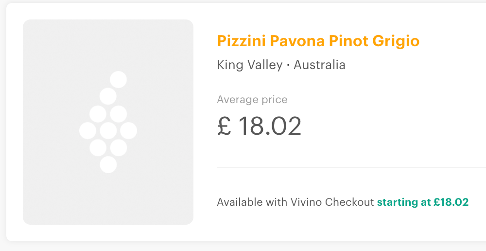 Pizzini Wines Pavona Pinot Grigio 2022